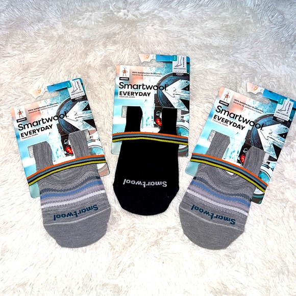 SMARTWOOL EVERYDAY MERINO WOOL ZERO CUSHION NO SHOWS - Picture 1 of 2